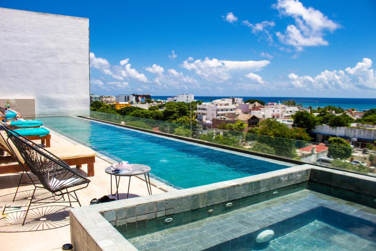 Big Studio At Kaab By The Beach With Roof Top Pool, Sauna And Jacuzzi Near Paseo Del Carmen Mall Playa del Carmen Luaran gambar