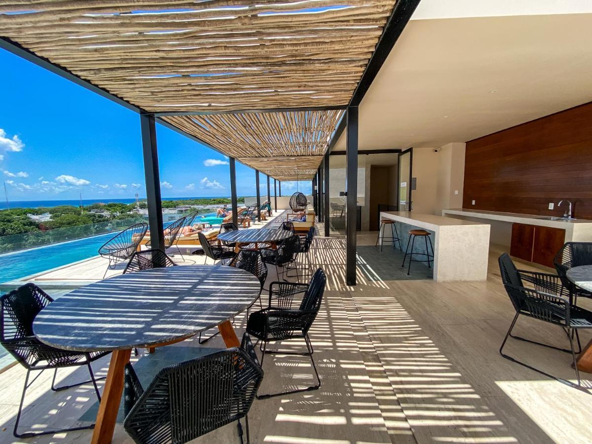 Big Studio At Kaab By The Beach With Roof Top Pool, Sauna And Jacuzzi Near Paseo Del Carmen Mall Playa del Carmen Luaran gambar